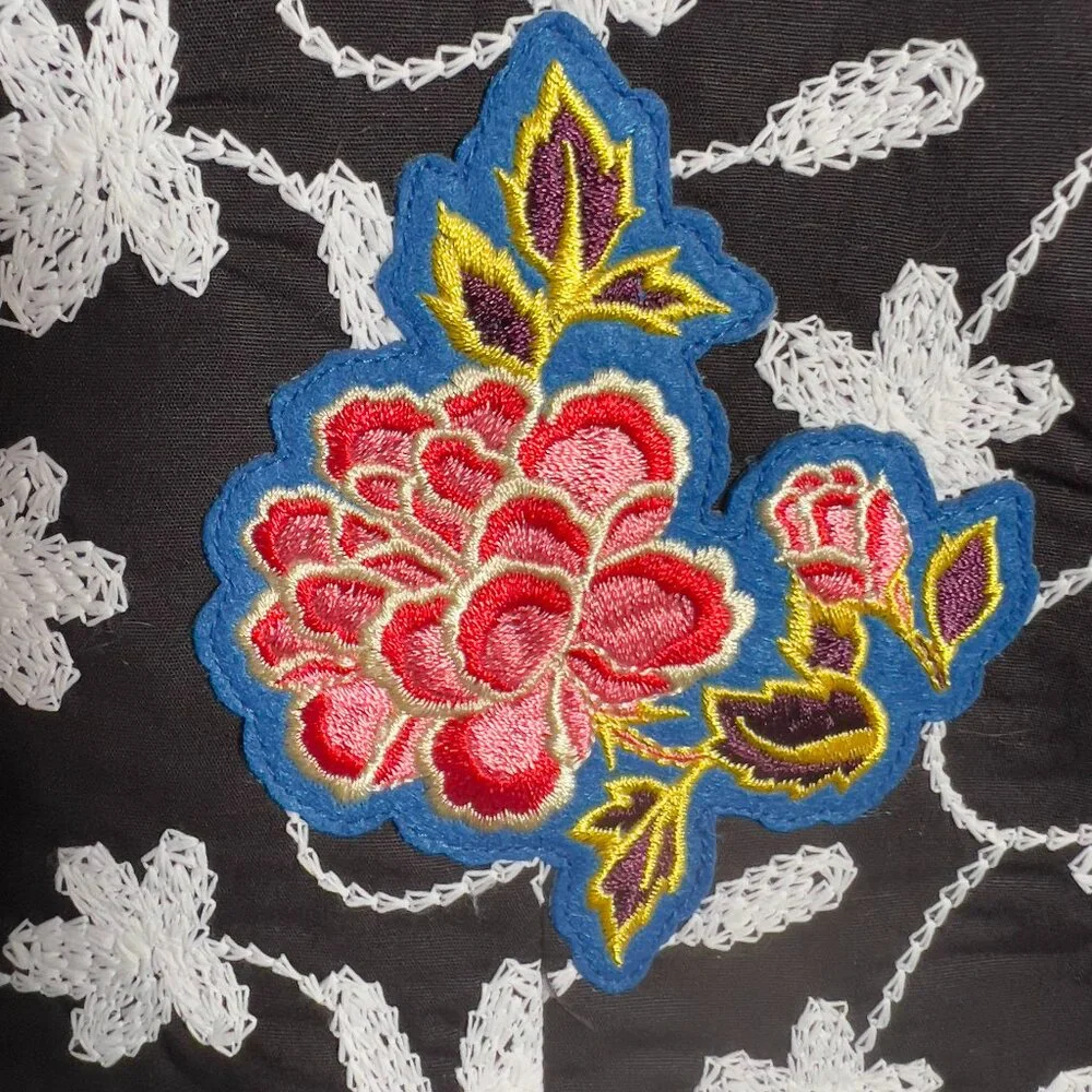 ASOS Brocade with Floral and Bird Embroidery Double Breasted Jacket Men's 40R